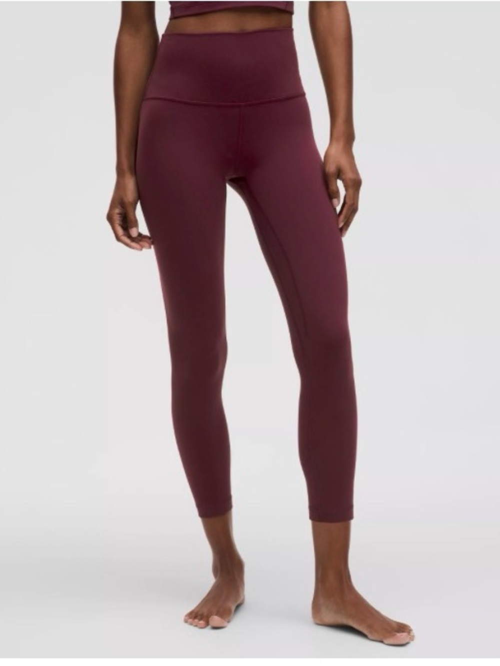 lululemon Align High-Rise Pant 25" Leggings in Garnet - Size 4
